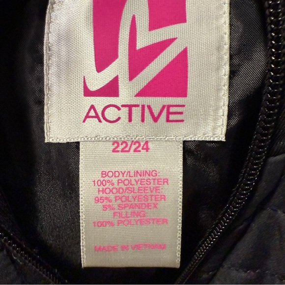 Lane Bryant Active Black Quilted Puffer Jacket Plus Size 22/24 - Picture 5 of 6